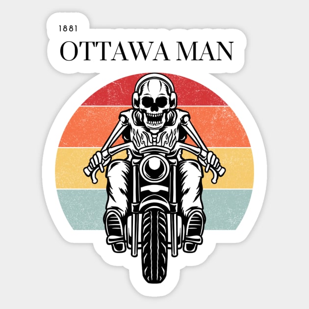 vintage sunset motorcycle ottawa man design Sticker by hasanclgn